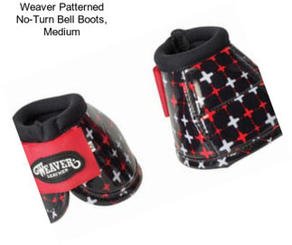 Weaver Patterned No-Turn Bell Boots, Medium