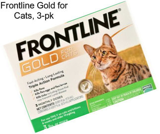 Frontline Gold for Cats, 3-pk