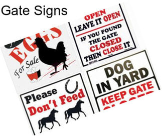 Gate Signs