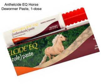 Anthelcide EQ Horse Dewormer Paste, 1-dose