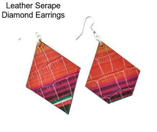 Leather Serape Diamond Earrings