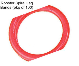 Rooster Spiral Leg Bands (pkg of 100)