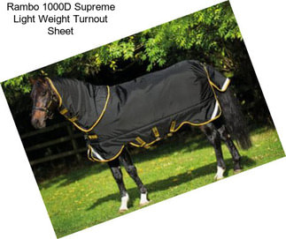 Rambo 1000D Supreme Light Weight Turnout Sheet