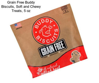 Grain Free Buddy Biscuits, Soft and Chewy Treats, 5 oz