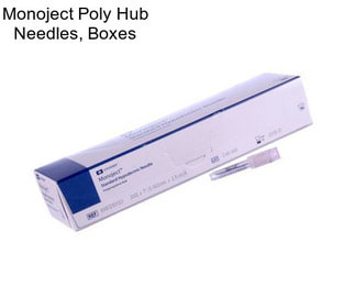 Monoject Poly Hub Needles, Boxes