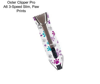 Oster Clipper Pro A6 3-Speed Slim, Paw Prints