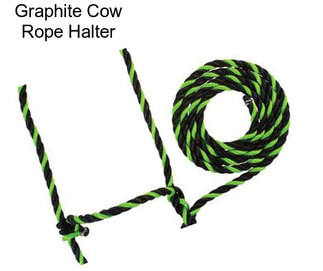 Graphite Cow Rope Halter