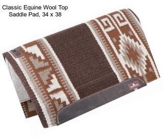 Classic Equine Wool Top Saddle Pad, 34\