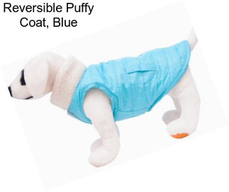 Reversible Puffy Coat, Blue