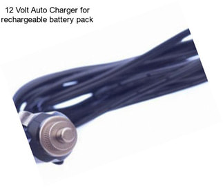 12 Volt Auto Charger for rechargeable battery pack