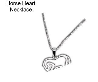 Horse Heart Necklace