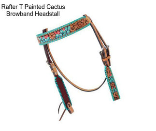 Rafter T Painted Cactus Browband Headstall