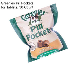 Greenies Pill Pockets for Tablets, 30 Count