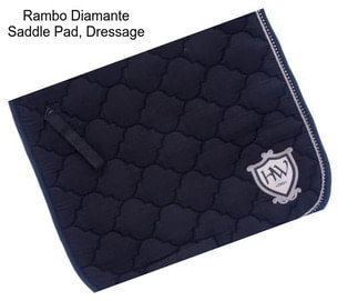 Rambo Diamante Saddle Pad, Dressage