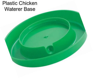 Plastic Chicken Waterer Base