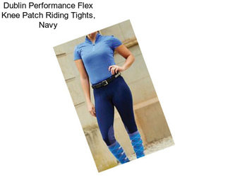 Dublin Performance Flex Knee Patch Riding Tights, Navy