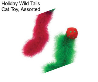 Holiday Wild Tails Cat Toy, Assorted