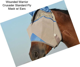 Wounded Warrior Crusader Standard Fly Mask w/ Ears