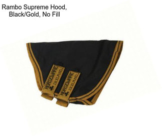 Rambo Supreme Hood, Black/Gold, No Fill