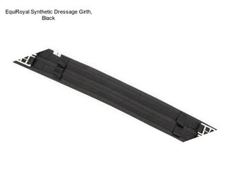 EquiRoyal Synthetic Dressage Girth, Black