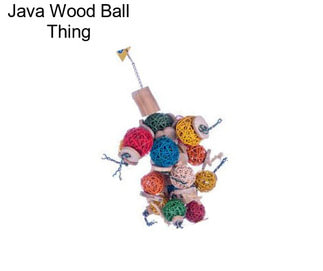 Java Wood Ball Thing