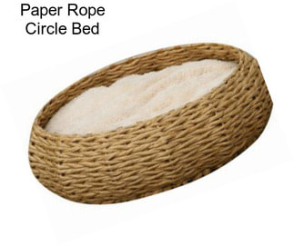 Paper Rope Circle Bed