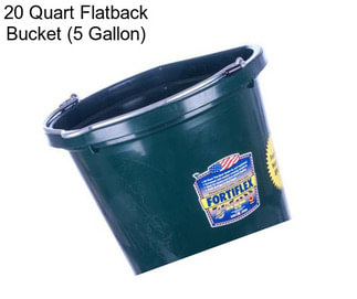 20 Quart Flatback Bucket (5 Gallon)