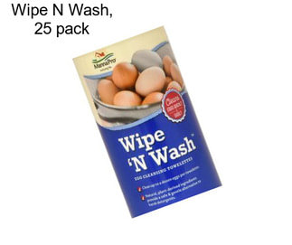 Wipe N Wash, 25 pack