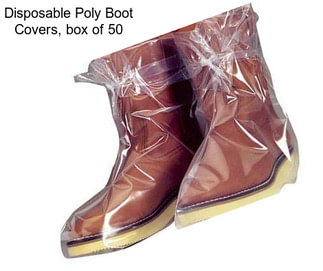 Disposable Poly Boot Covers, box of 50