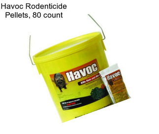 Havoc Rodenticide Pellets, 80 count