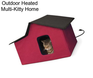 Outdoor Heated Multi-Kitty Home