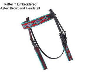 Rafter T Embroidered Aztec Browband Headstall