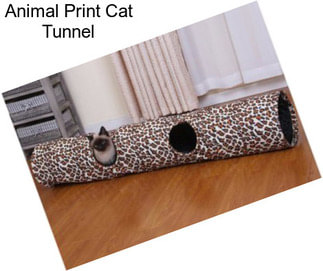 Animal Print Cat Tunnel