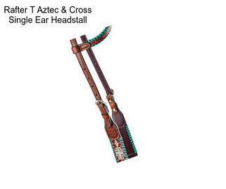 Rafter T Aztec & Cross Single Ear Headstall