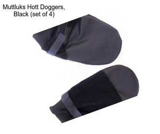 Muttluks Hott Doggers, Black (set of 4)