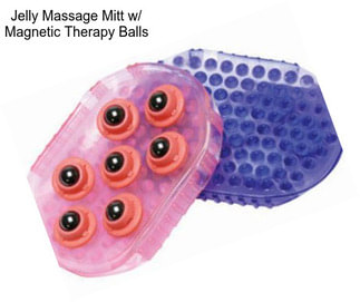 Jelly Massage Mitt w/ Magnetic Therapy Balls