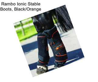 Rambo Ionic Stable Boots, Black/Orange