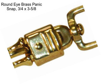 Round Eye Brass Panic Snap, 3/4\