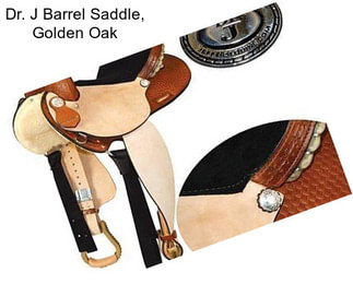 Dr. J Barrel Saddle, Golden Oak