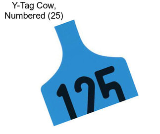 Y-Tag Cow, Numbered (25)