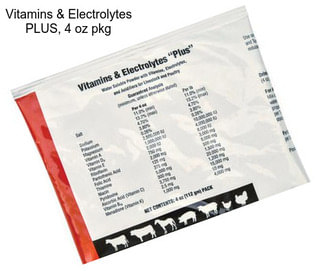 Vitamins & Electrolytes PLUS, 4 oz pkg