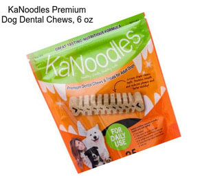 KaNoodles Premium Dog Dental Chews, 6 oz