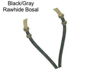 Black/Gray Rawhide Bosal
