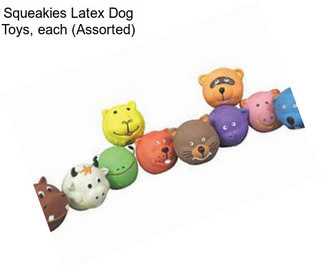 Squeakies Latex Dog Toys, each (Assorted)