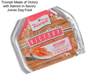 Triumph Meals of Victory with Salmon in Savory Juices Dog Food