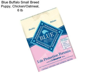 Blue Buffalo Small Breed Puppy, Chicken/Oatmeal, 6 lb