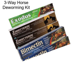3-Way Horse Deworming Kit