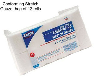 Conforming Stretch Gauze, bag of 12 rolls