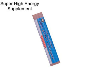 Super High Energy Supplement