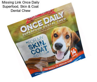 Missing Link Once Daily Superfood, Skin & Coat Dental Chew